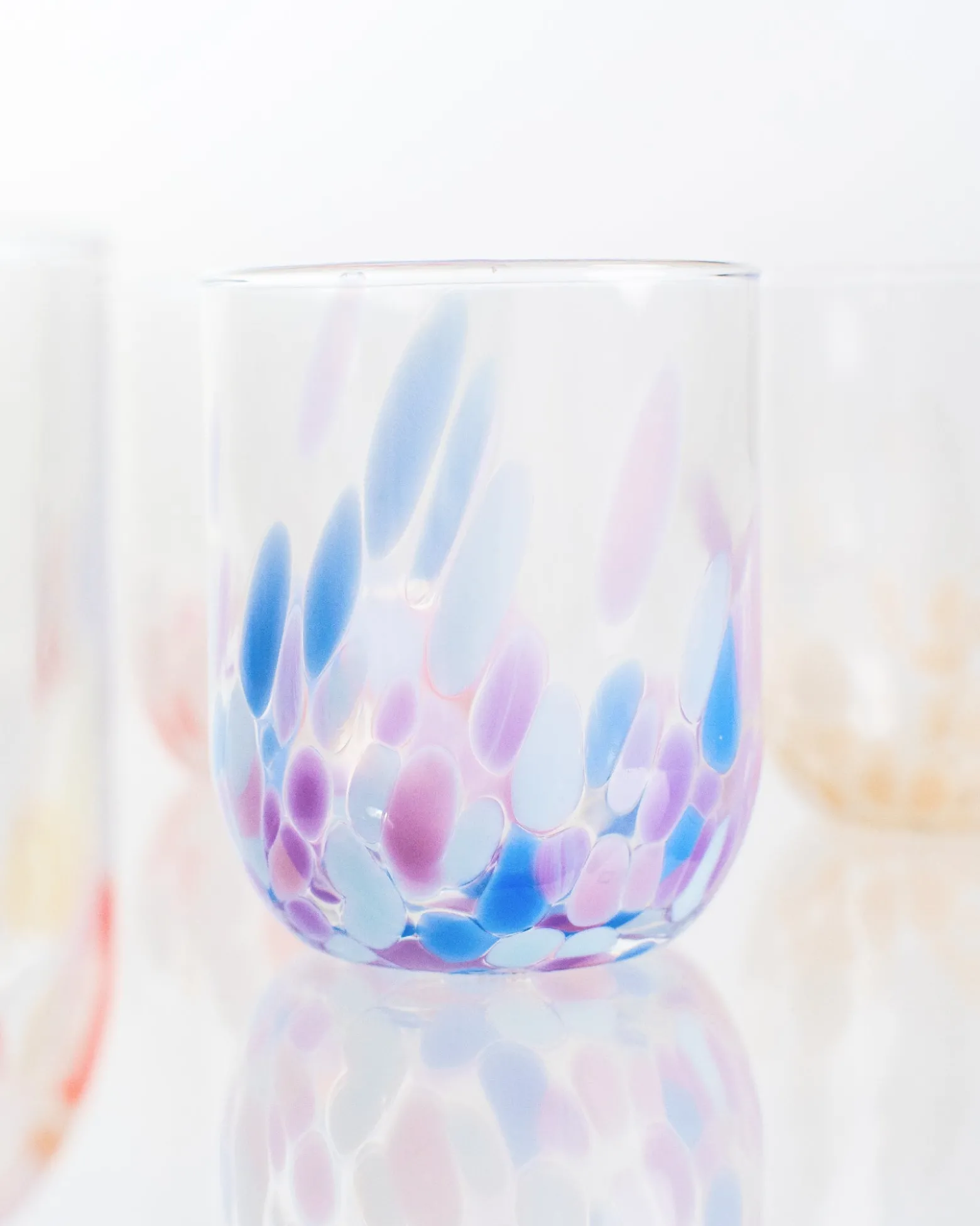 Alegria Glas groß lila blau