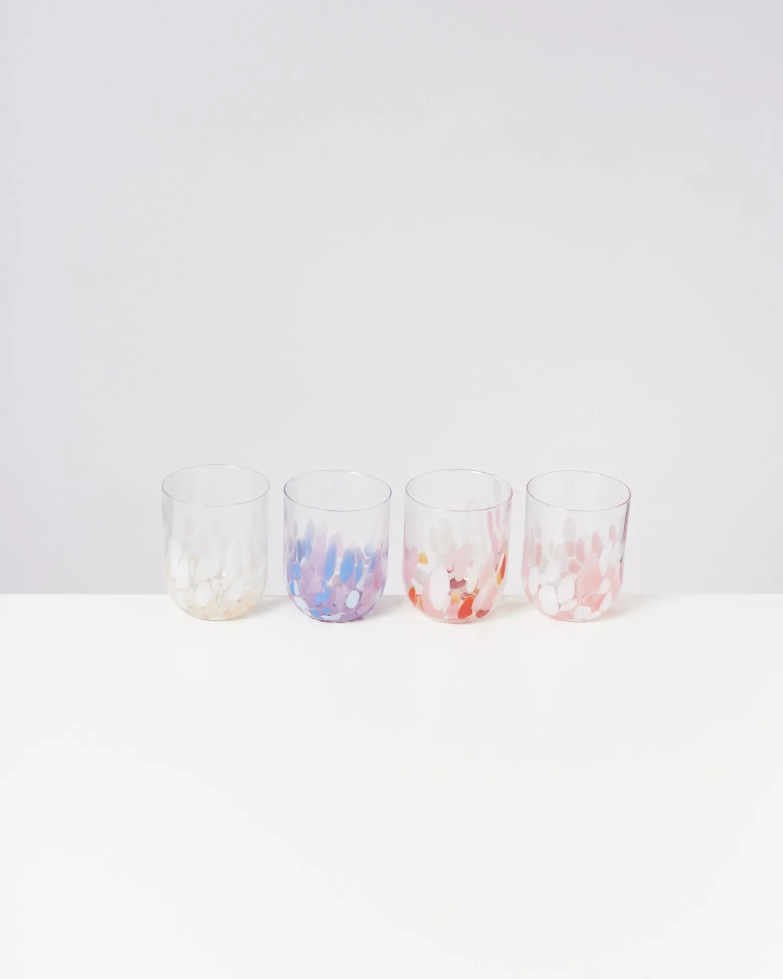 Alegria Glas groß lila blau
