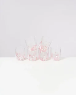 Alegria Glas groß rosé weiß