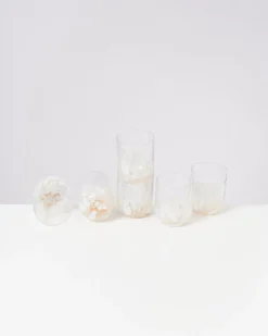 Alegria Glas groß sand 6er-Set