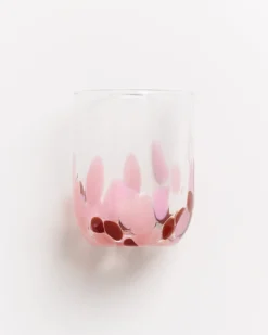 Alegria - Glass large drops amber pink
