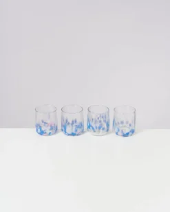 Alegria - Glass small big drops blue