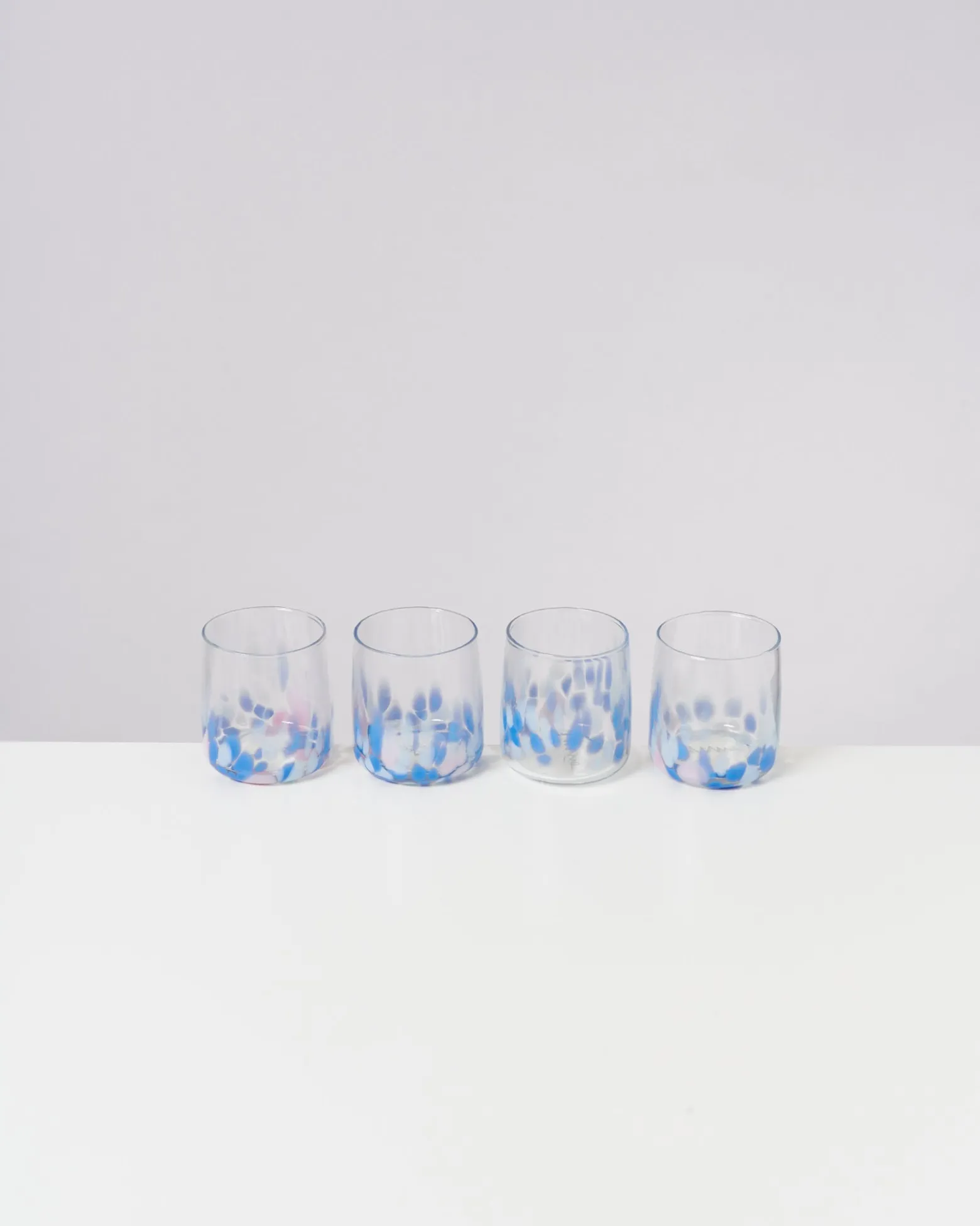 Alegria - Glass small big drops blue