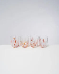 Alegria - Set of 4 glasses large drops goldfish
