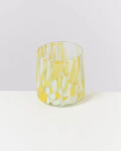 Alegria - Set of 4 glasses small big drops yellow