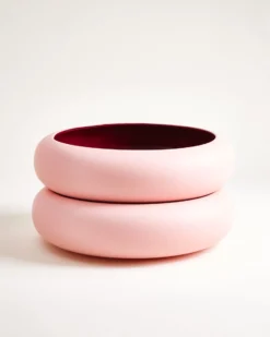 Alva Obstschale rosa bordeaux