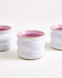 Areia Becher klein bubble rosé 4er-Set
