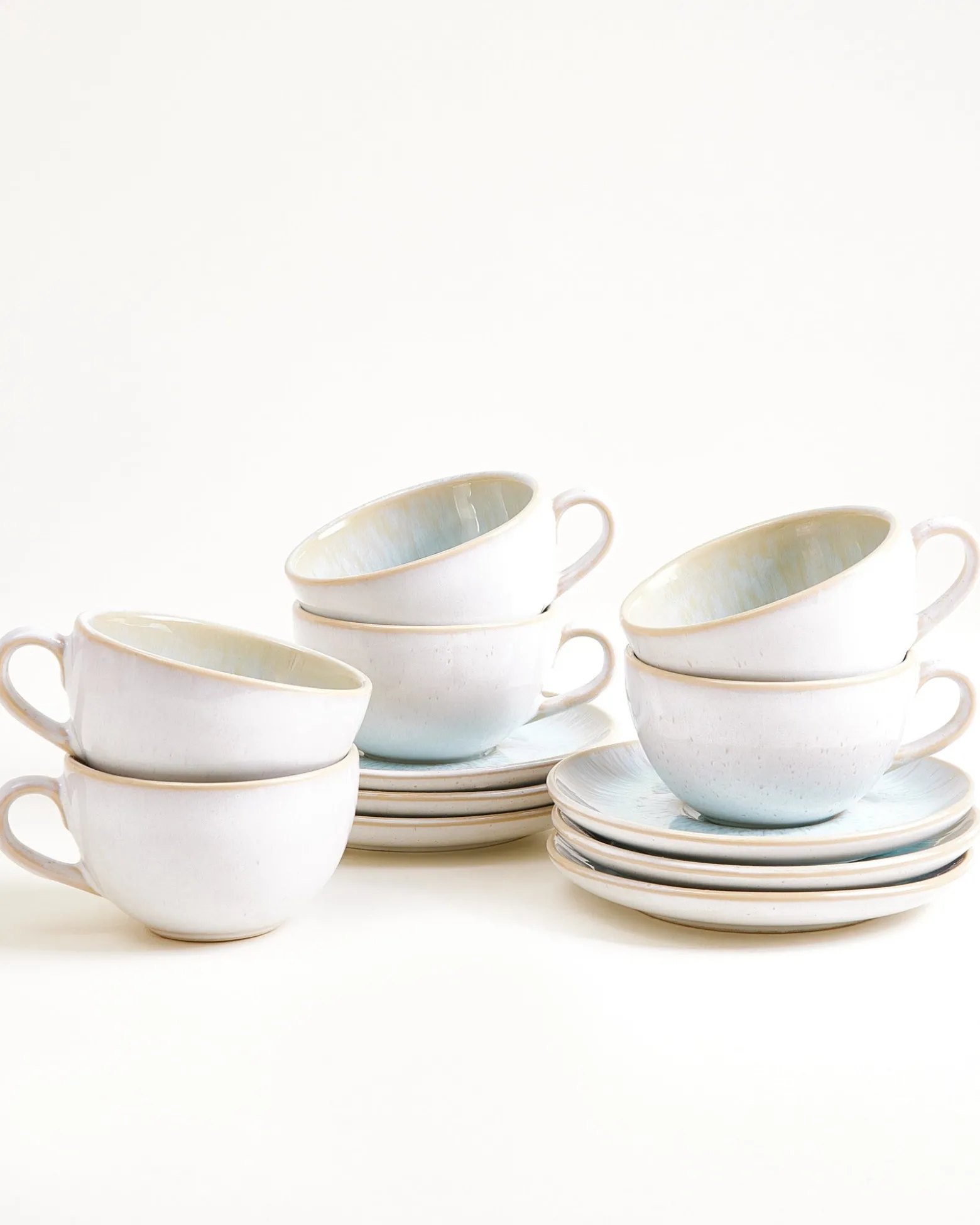Areia Cappuccinotasse & Untertasse klein classic azur 6er-Set