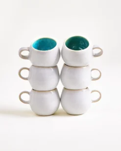 Areia Espressotasse aqua 6er-Set
