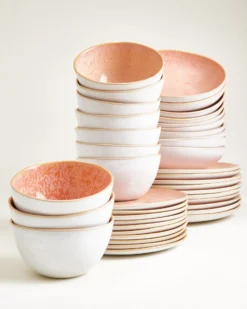 Areia Geschirr-Set pink 40-teilig