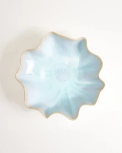 Areia - Large Serving bowl Shell azure