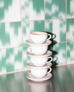 Areia 4-Piece Set Cappuccino Cup & Small Saucer classic sand