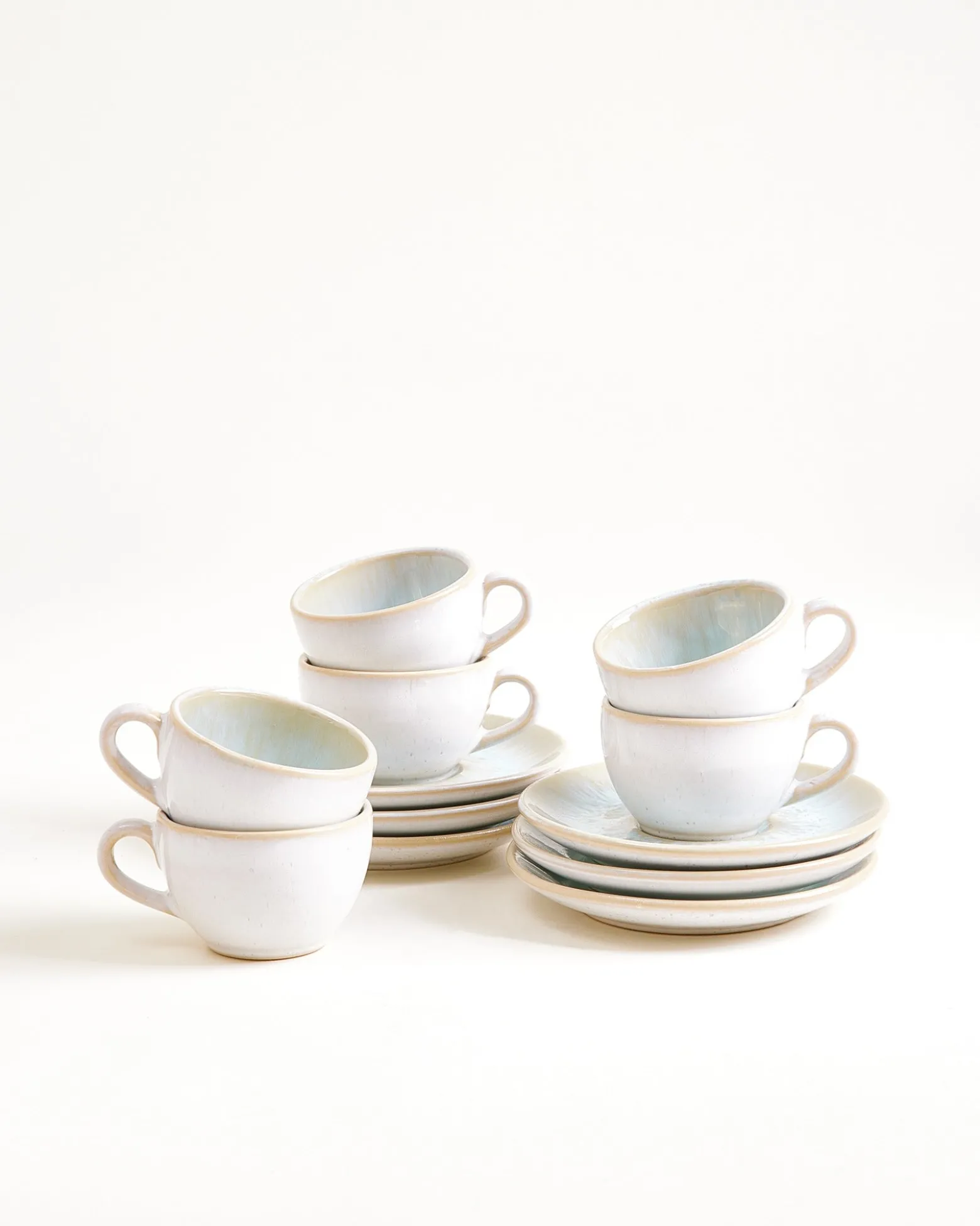 Areia 6-Piece Set Espresso Cup & Espresso Saucer classic azure