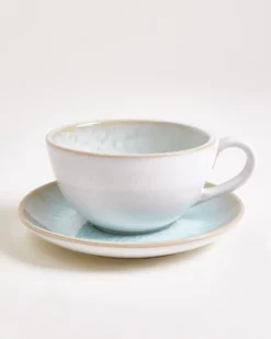 Areia 4-Piece Set Teacup & Large Saucer classic azure