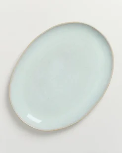 Areia Servierplatte L oval azur