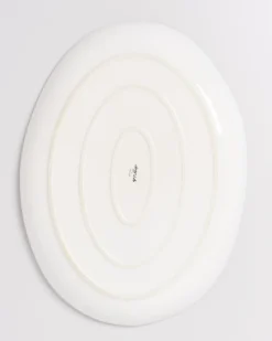 Areia Servierplatte XL oval grau