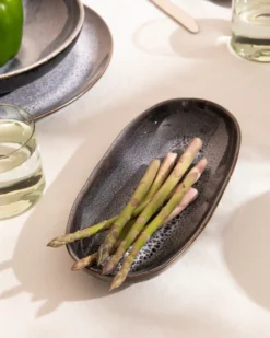 Areia - Serving platter M black