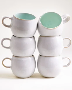 Areia - Set of 6 Mugs big azure