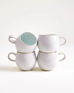 Areia - Set of 4 Mugs small azur