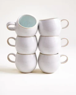 Areia - Set of 6 Mugs small azure