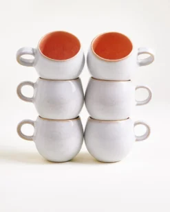 Areia - Set of 6 Mugs small pink