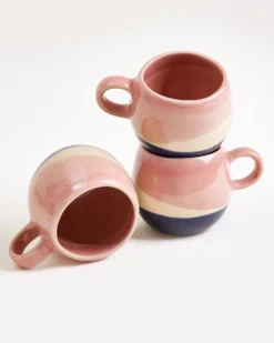 Bica - Espressomug pink navy cream