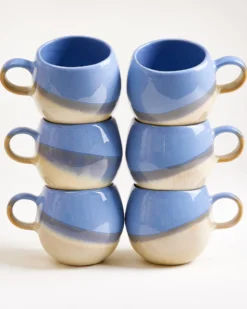 Bica - Large mug cornflower sand Set of 6
