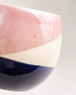 Bica - Large mug pink sand dark blue