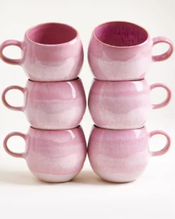 Bica - Large mug pink Set of 6