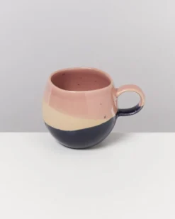 Bica Tasse klein rosa sand dunkelblau 6er-Set