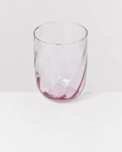 Calma Glas groß swirl lila 6er-Set