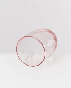 Calma Glas groß swirl rosé 6er-Set
