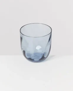 Calma Glas klein swirl blau 4er-Set