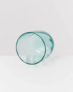Calma Glas klein swirl grün 4er-Set