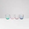 Calma Glas klein swirl mix 4er-Set