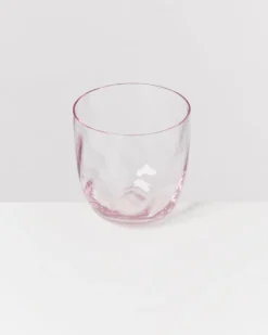 Calma Glas klein swirl rosé 4er-Set