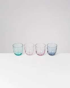 Calma - Set of 4 glasses small swirl mix