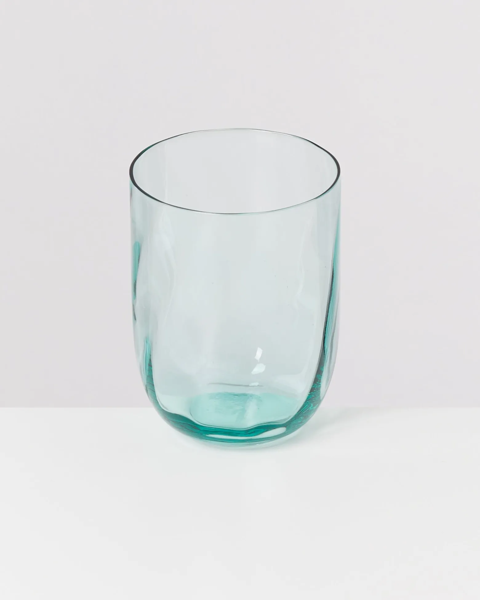 Calma set of 4 glass large swirl green