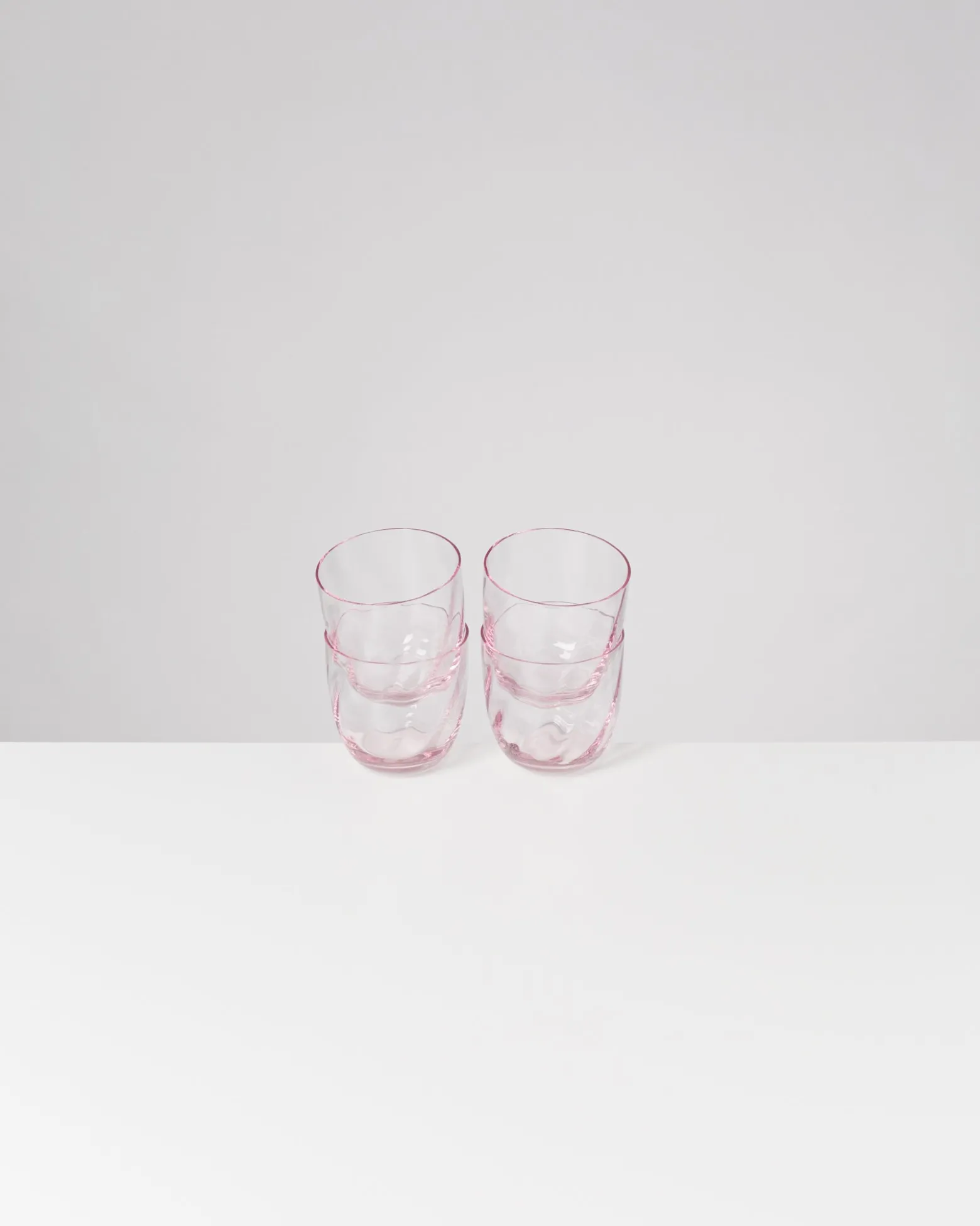 Calma - Set of 4 glass small swirl rosé