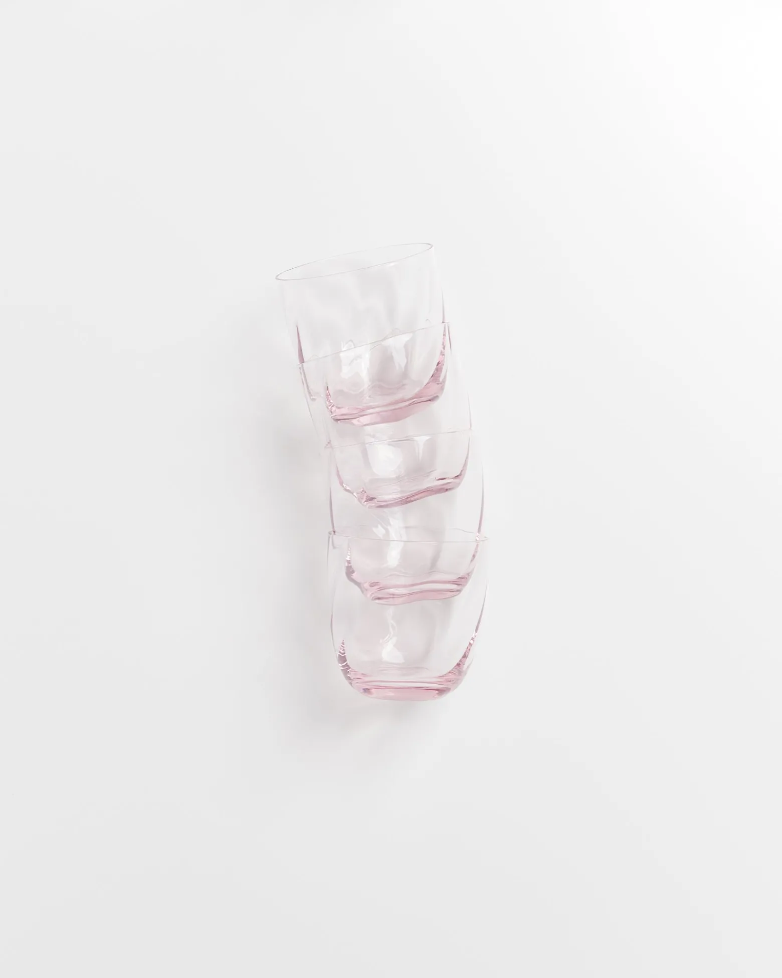 Calma - Set of 4 glass small swirl rosé