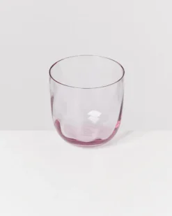 Calma - Set of 4 glass small swirl purple
