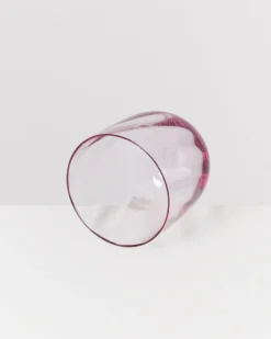 Calma - Set of 4 glass small swirl purple