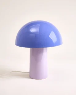 Cogumelo - Ceramic lamp cornflower lilac