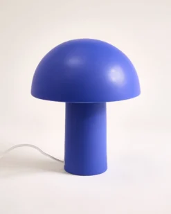 Cogumelo - Ceramic lamp dark blue