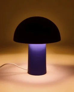 Cogumelo - Ceramic lamp dark blue