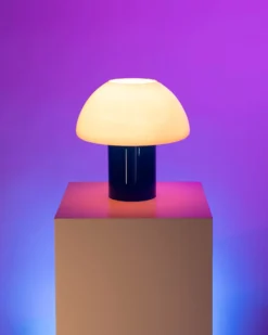 Cogumelo - Glass lamp pink blue
