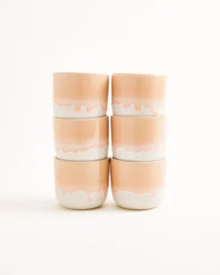 Coimbra Becher klein apricot 6er-Set