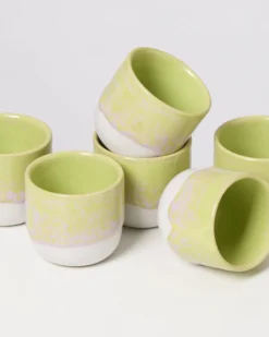 Coimbra - Espresso cup lime Set of 6
