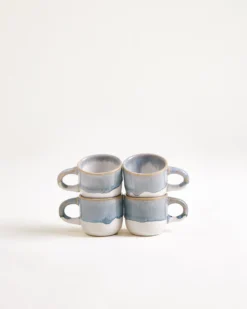 Coimbra Espressotasse graublau 4er-Set