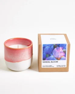 Coimbra - Gift set Scented candle apricot pink 3 pieces